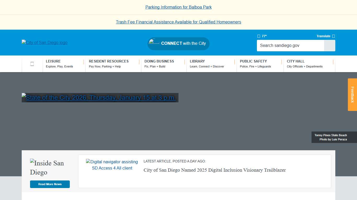 City of San Diego Official Website